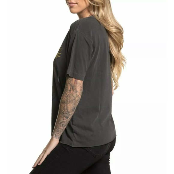 AFFLICTION Women's T-Shirt S/S BLACK HILLS Tee - Picture 6 of 11